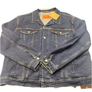 NWT Levi's‎ Men's Trucker Jean Jacket Size XL Medium Dark Wash